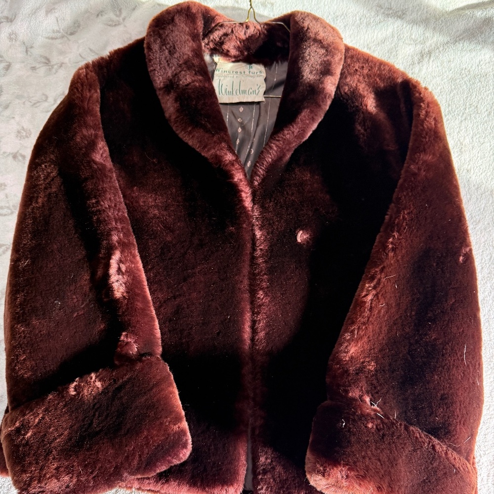 Vintage genuine fur women's jacket